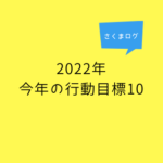 2022年の行動目標