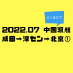2022年7月 中国渡航メモ①〜日本出国